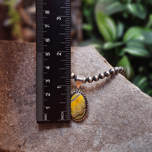Bumble Bee Jasper Pendant