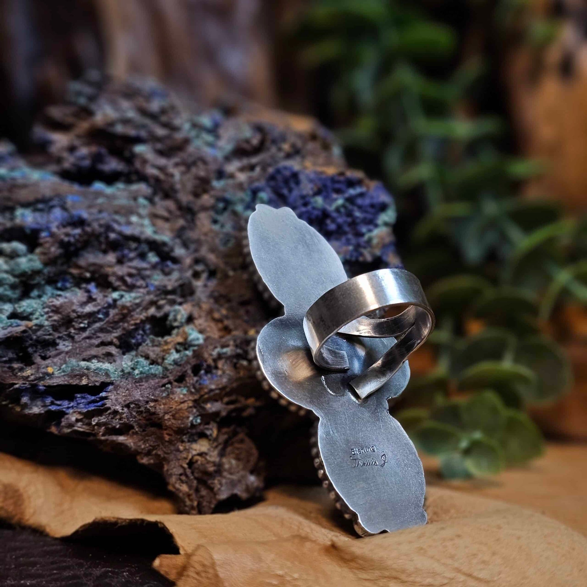 Adjustable Boulder Turquoise Ring