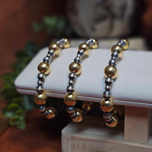 Navajo Pearl Bracelet w/ Gold Plating