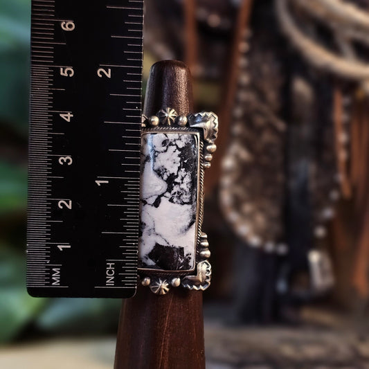 White Buffalo Ring - Size 6.5