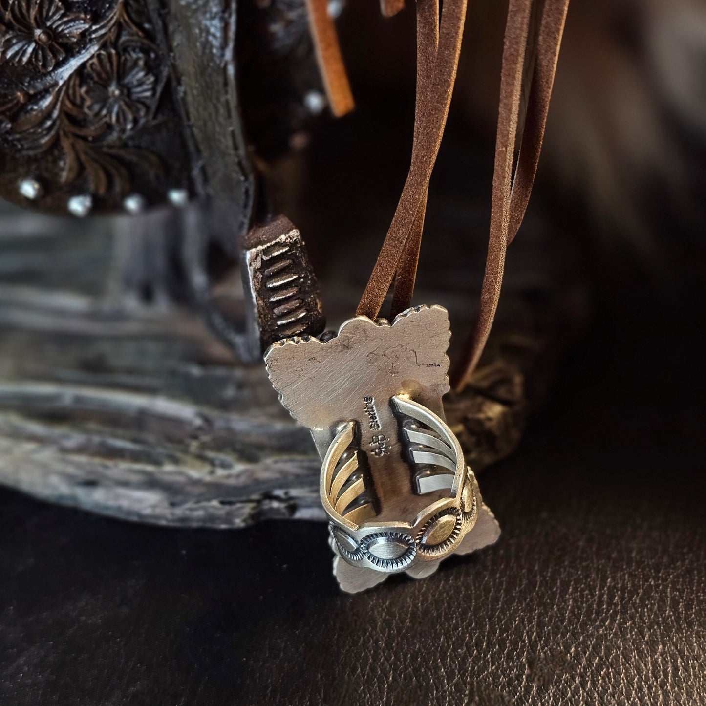 White Buffalo Ring - Size 6.5