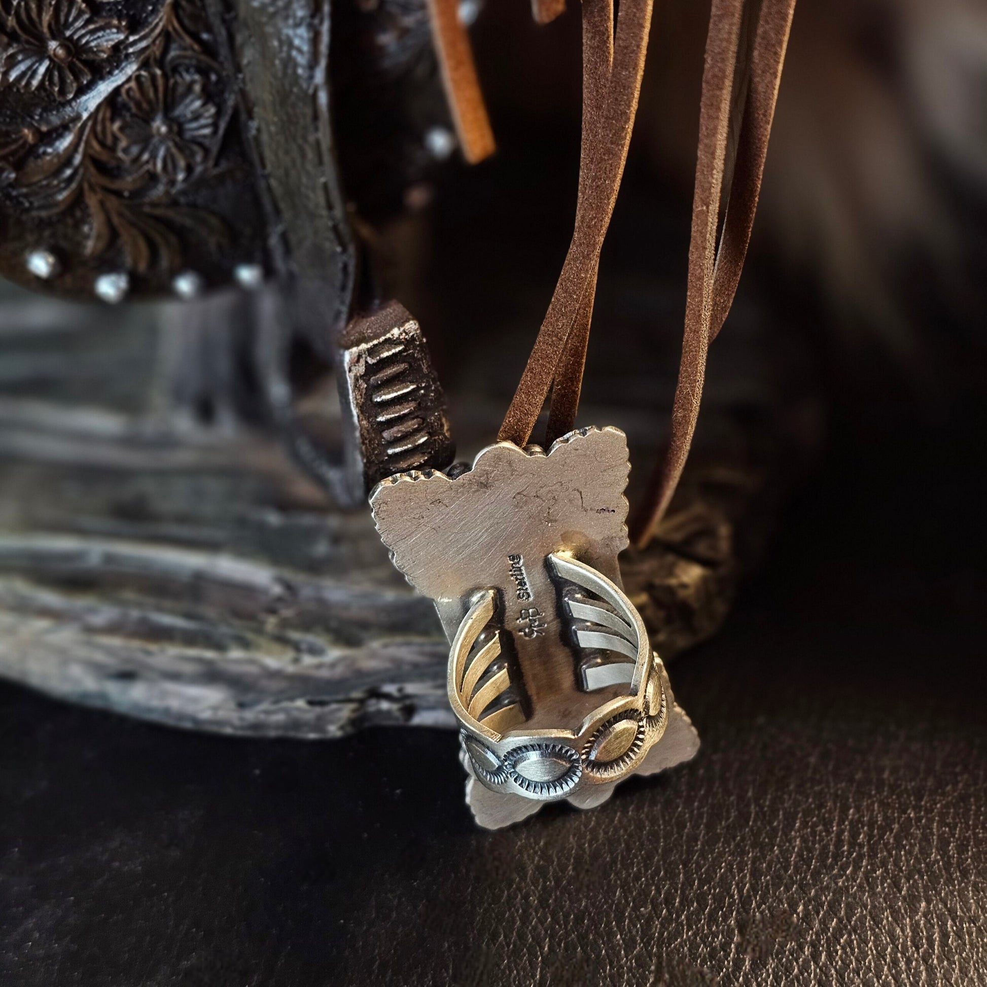 White Buffalo Ring - Size 6.5