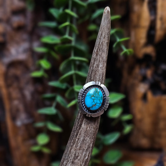 Kingman Turquoise Ring - Size 5.5