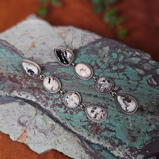 White Buffalo Earrings