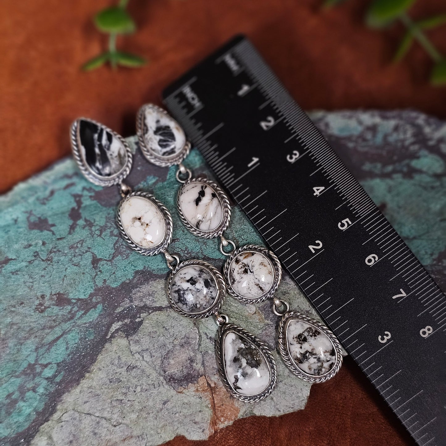 White Buffalo Earrings