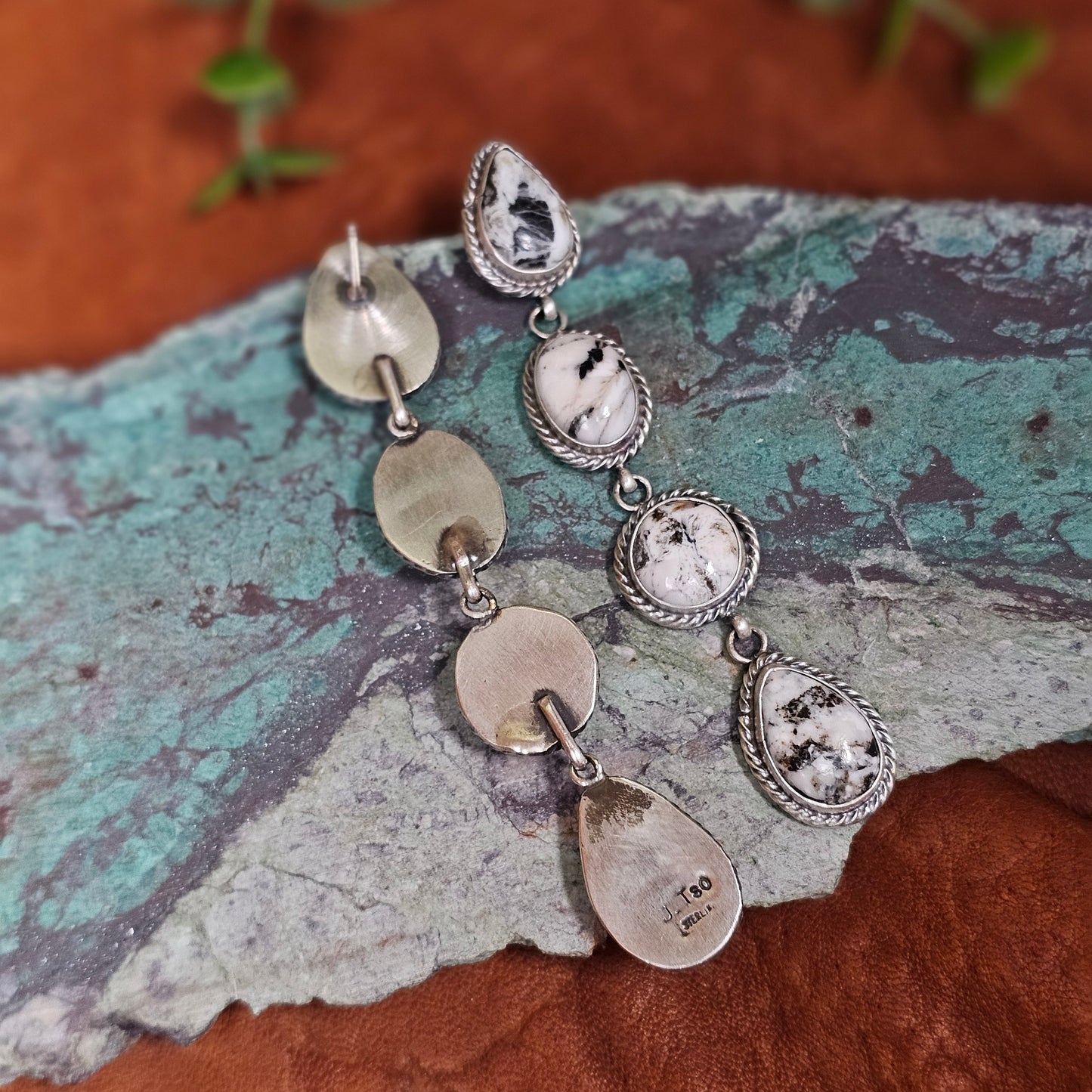White Buffalo Earrings