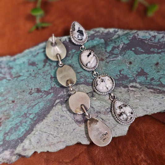 White Buffalo Earrings