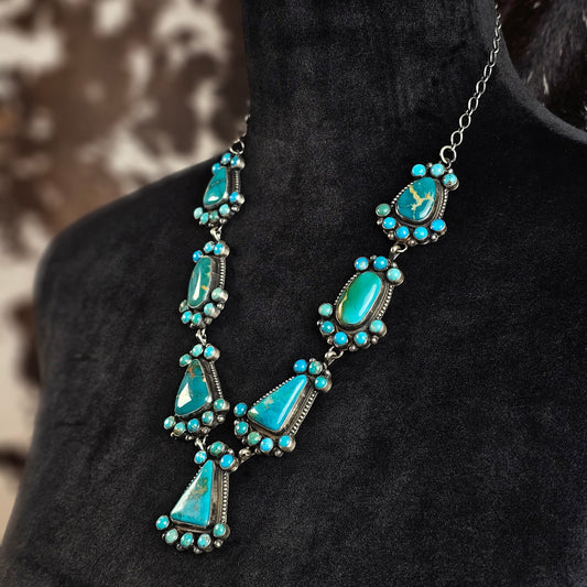 Pilot Mountain Turquoise Necklace w/ Kingman and Royston Turquoise