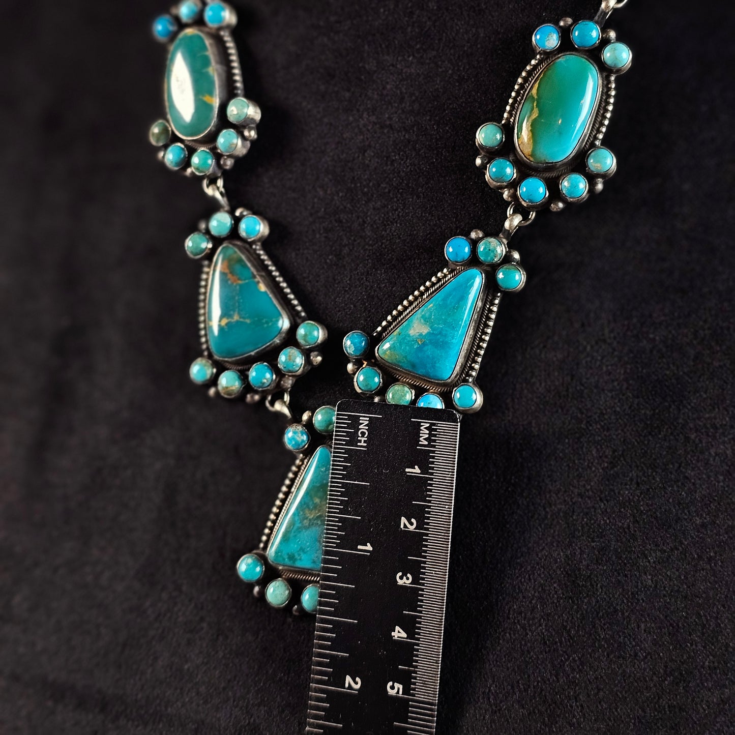 Pilot Mountain Turquoise Necklace w/ Kingman and Royston Turquoise
