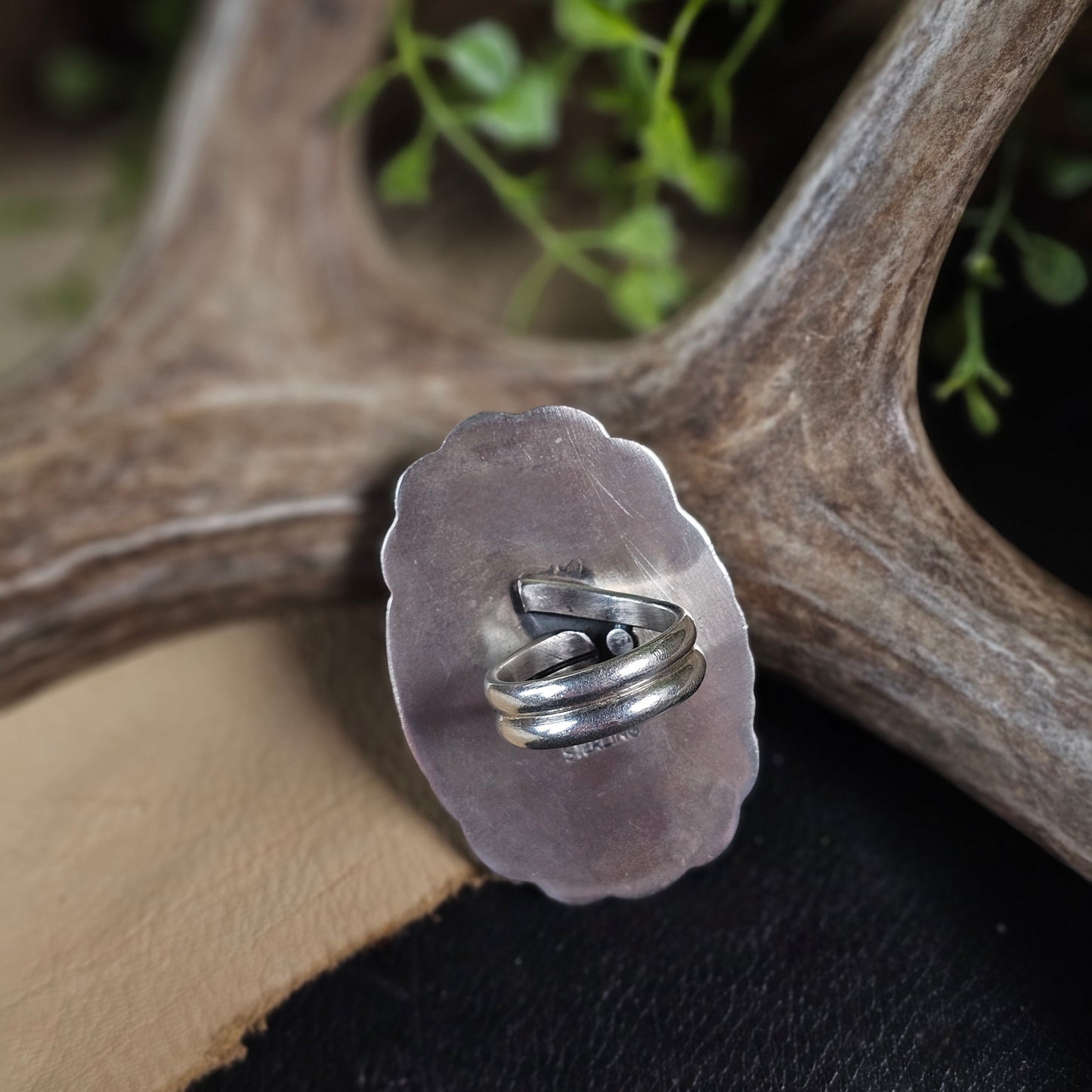 Adjustable Royston Turquoise Ring