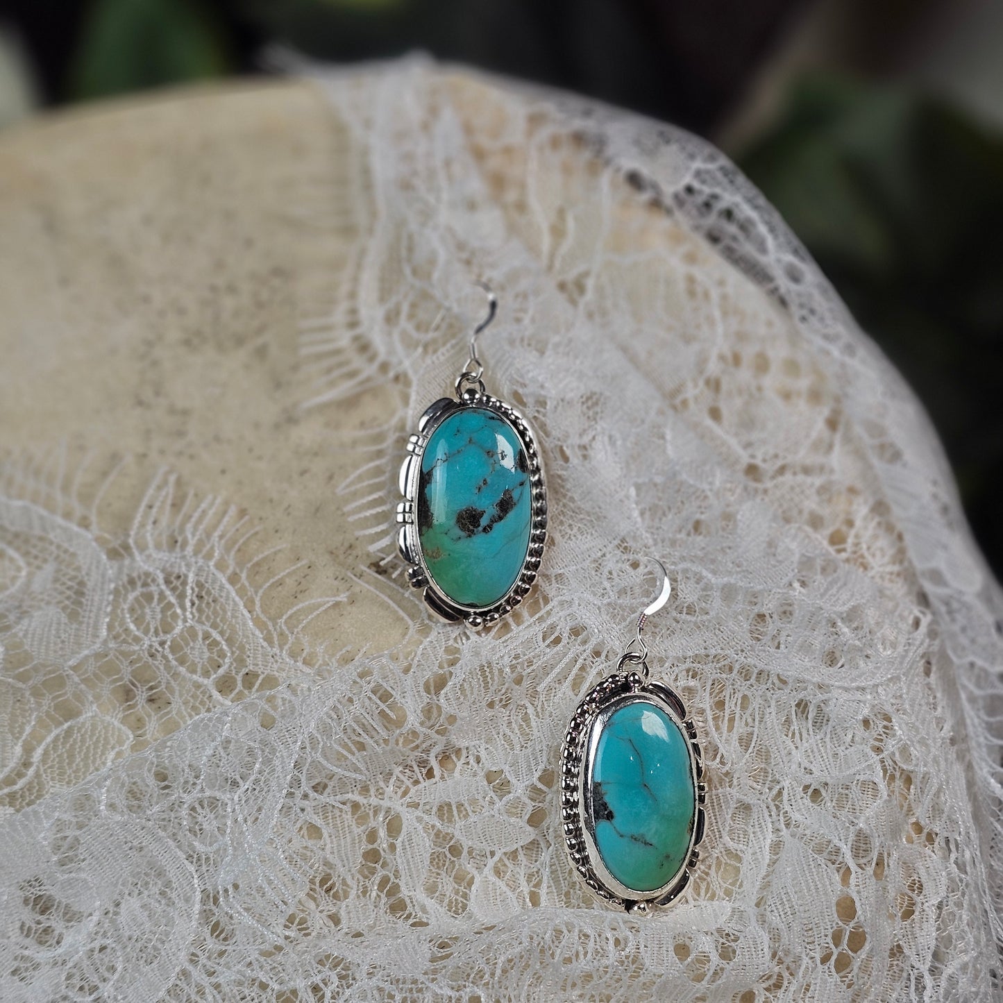 Turquoise Mountain Turquoise Earrings
