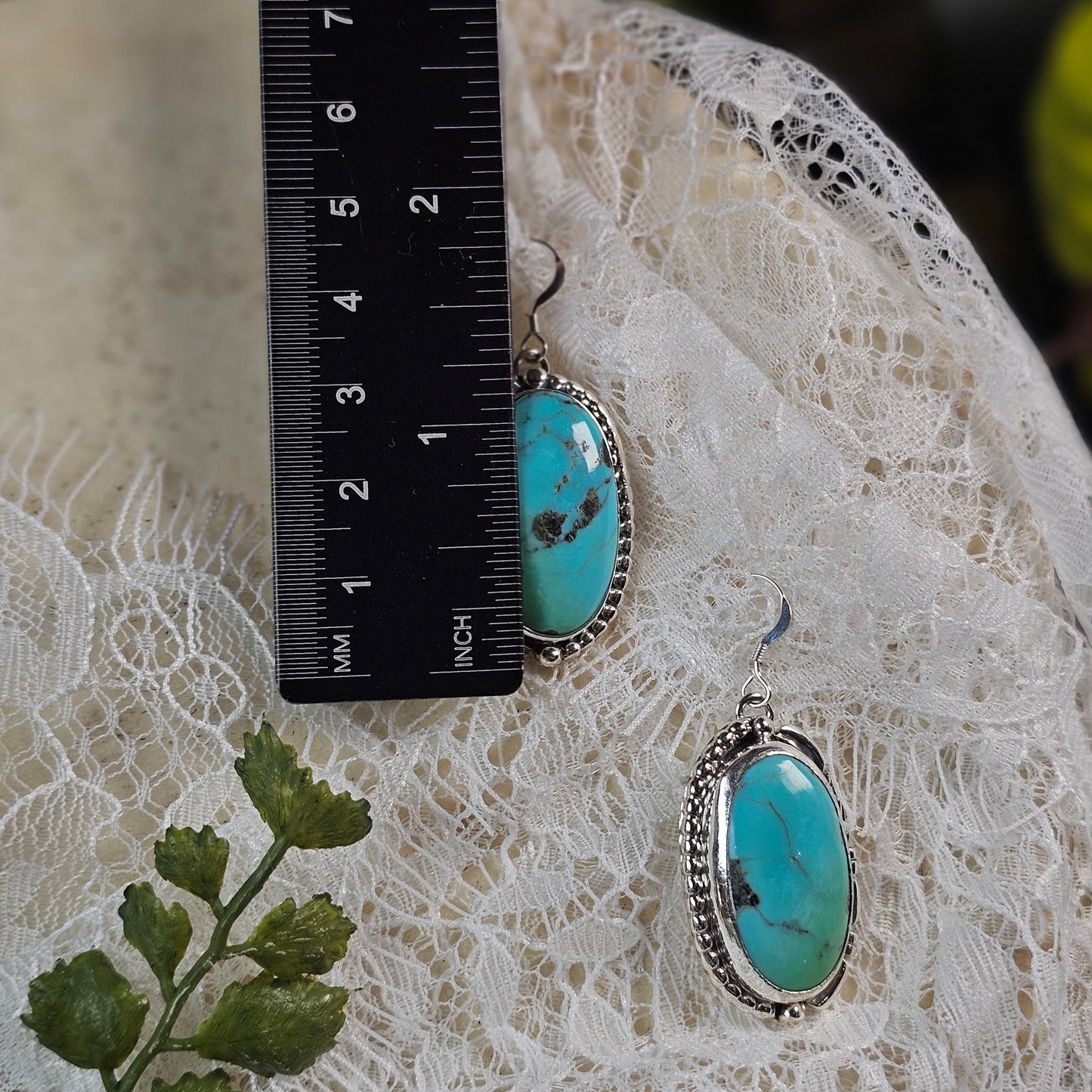 Turquoise Mountain Turquoise Earrings