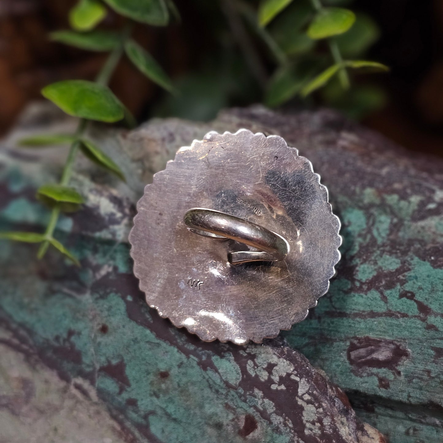 Adjustable Pilot Mountain Turquoise Ring w/ Kingman Turquoise