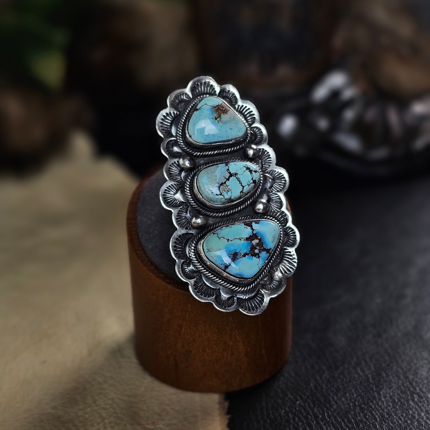 Golden Hills Turquoise Ring - Size 9