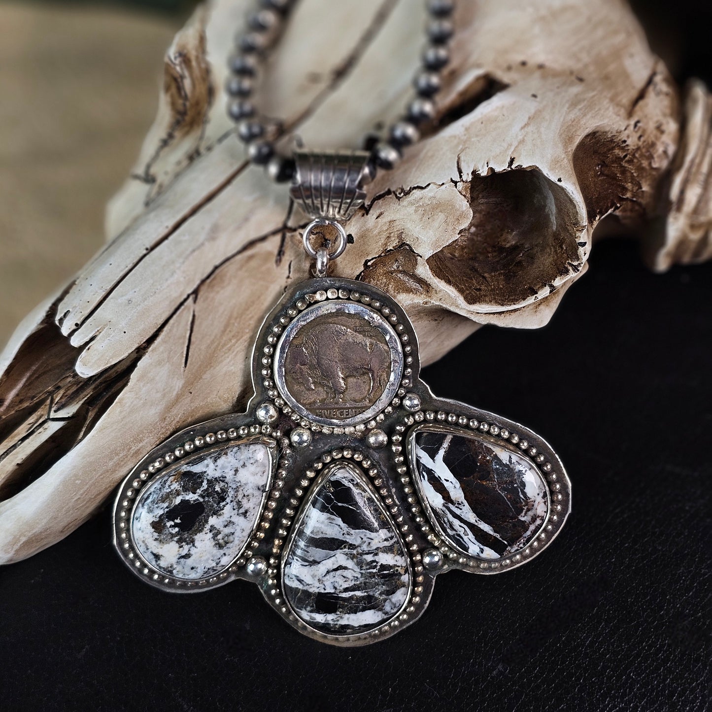 Dakota Sky Stone Exclusive Necklace w/ White Buffalo
