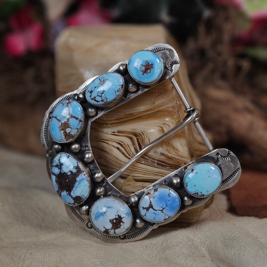 Golden Hills Turquoise Belt Buckle