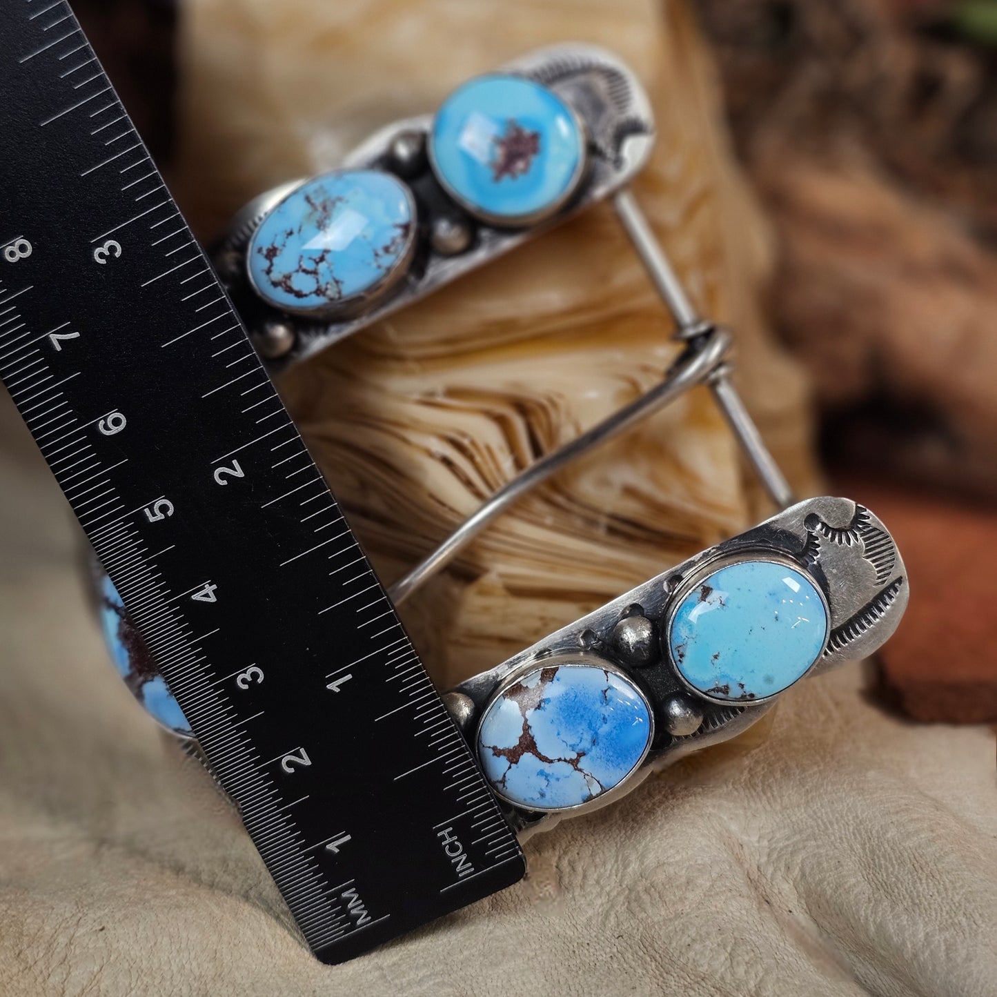 Golden Hills Turquoise Belt Buckle