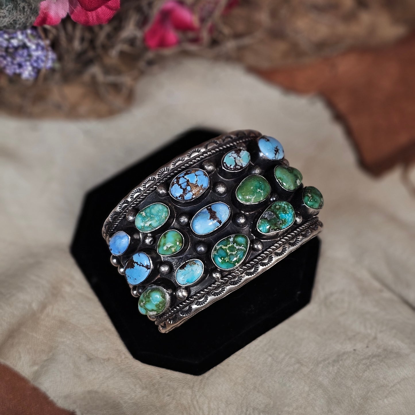 Sonoran Turquoise Bracelet w/ Golden Hills Turquoise