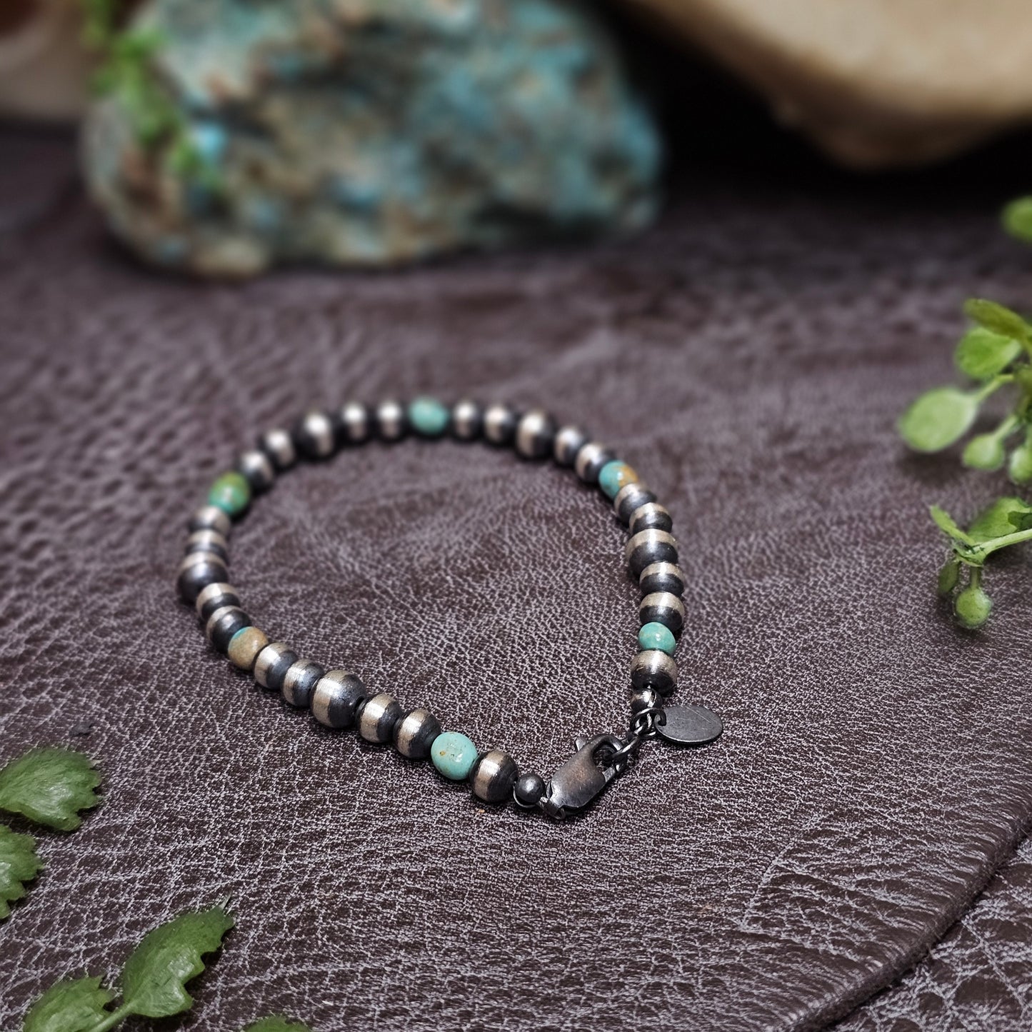 Navajo Pearl Bracelet w/ Royston Turquoise - Various Styles