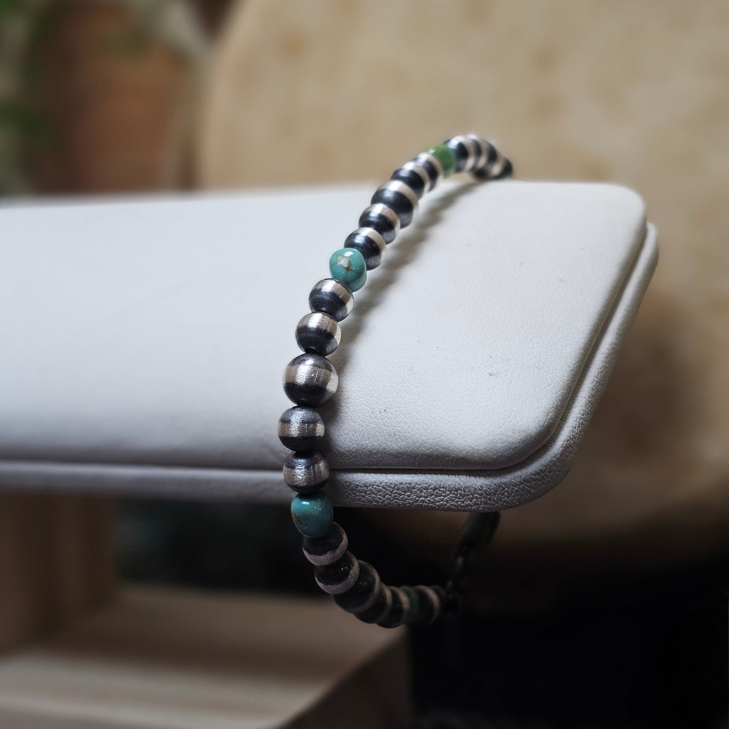 Navajo Pearl Bracelet w/ Royston Turquoise - Various Styles