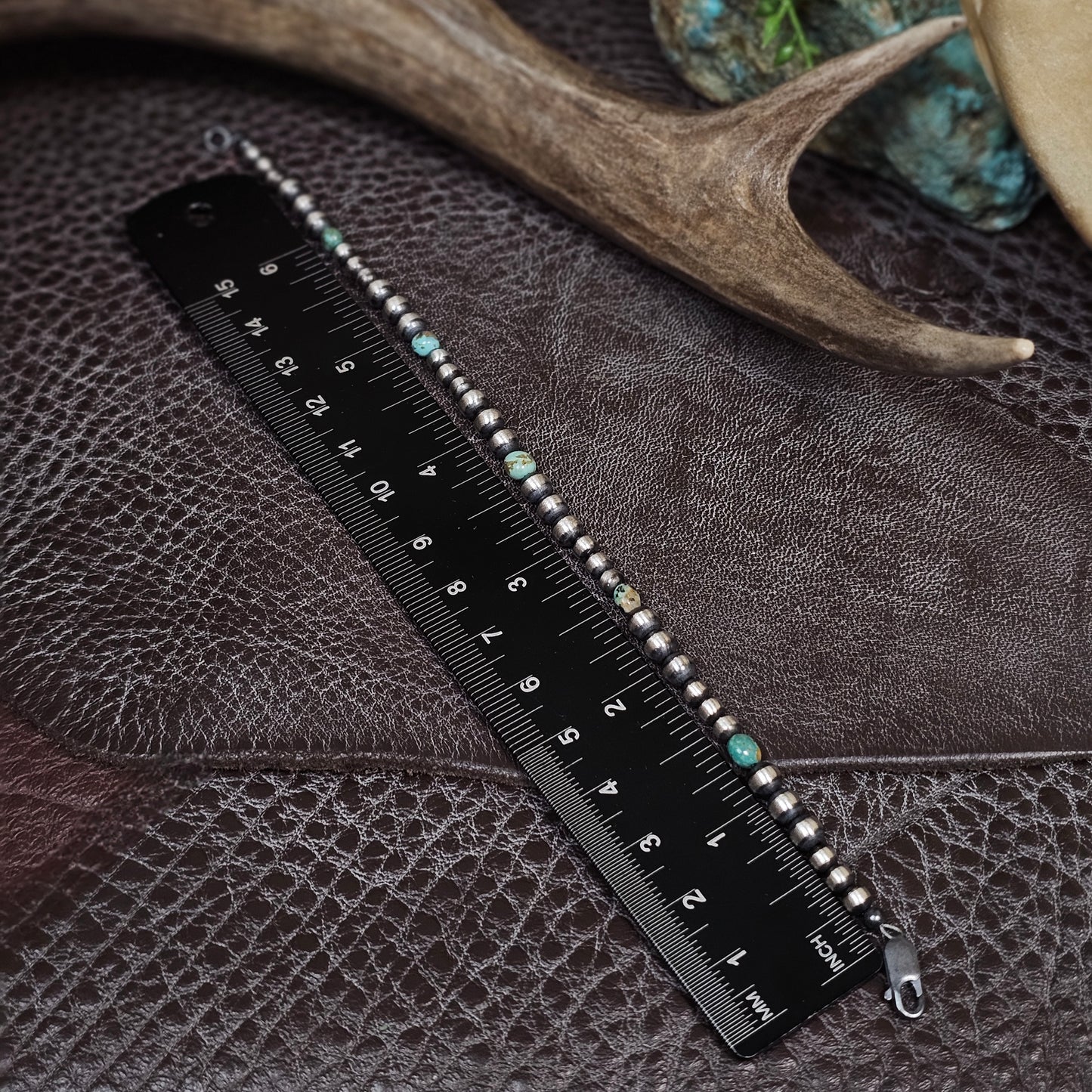 Navajo Pearl Bracelet w/ Royston Turquoise - Various Styles