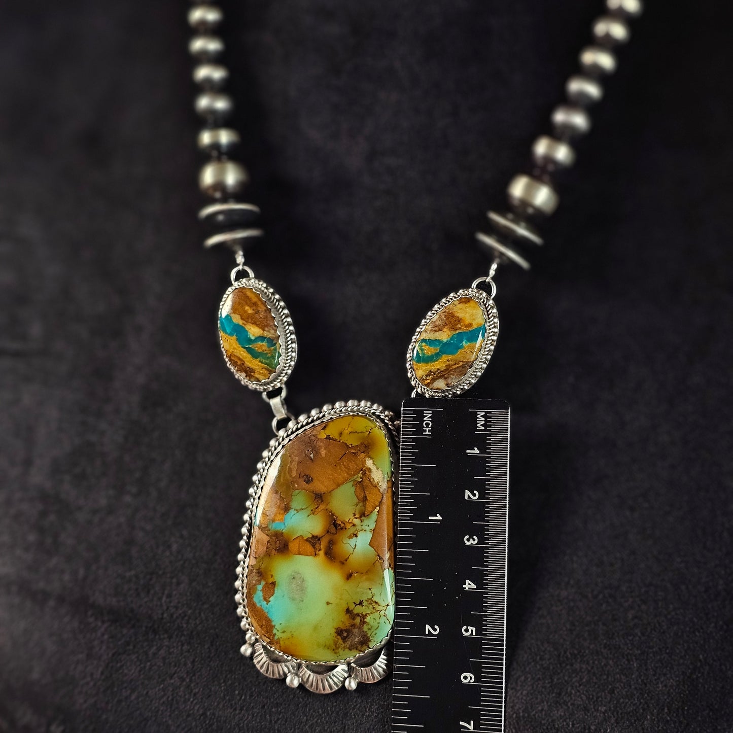 Royston Turquoise Necklace w/ Boulder Turquoise
