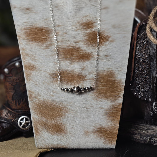 16in. Navajo Pearl Bar Necklace