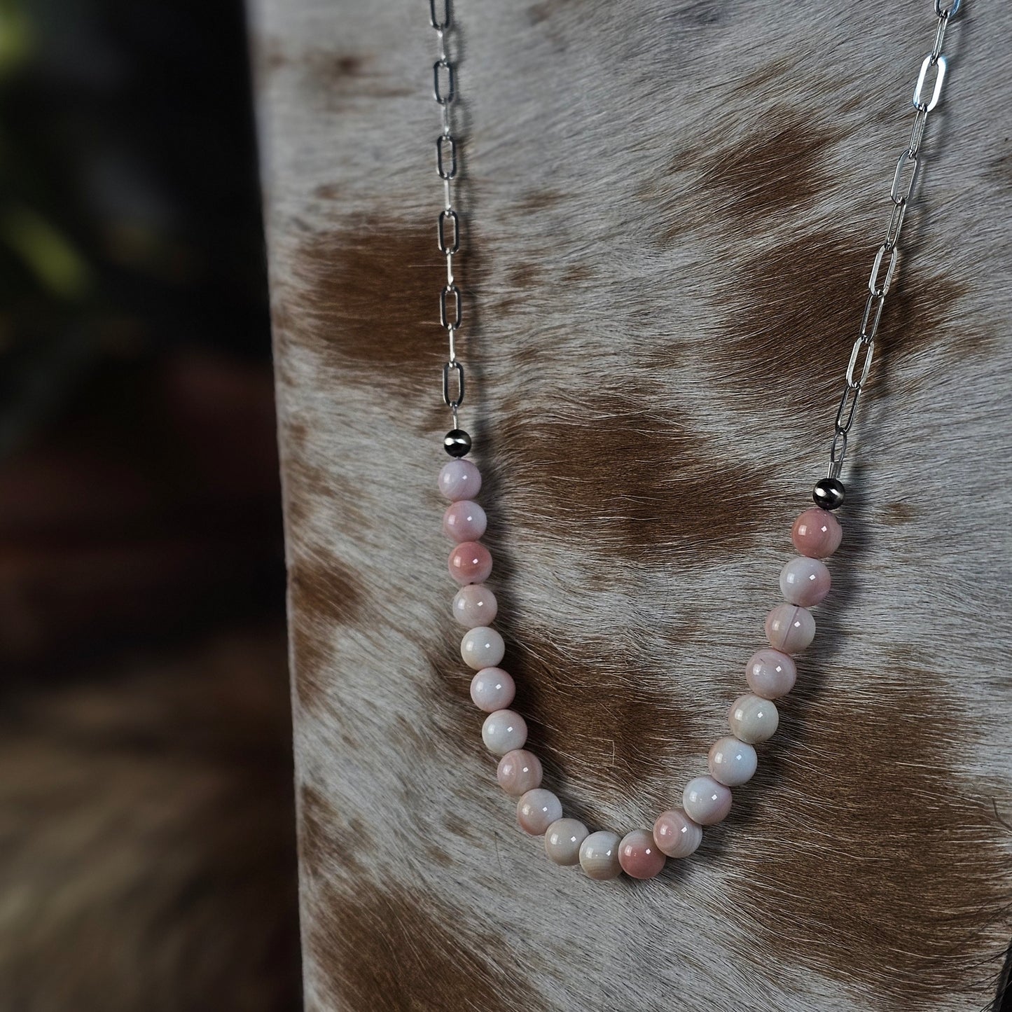 18in. Pink Conch Necklace
