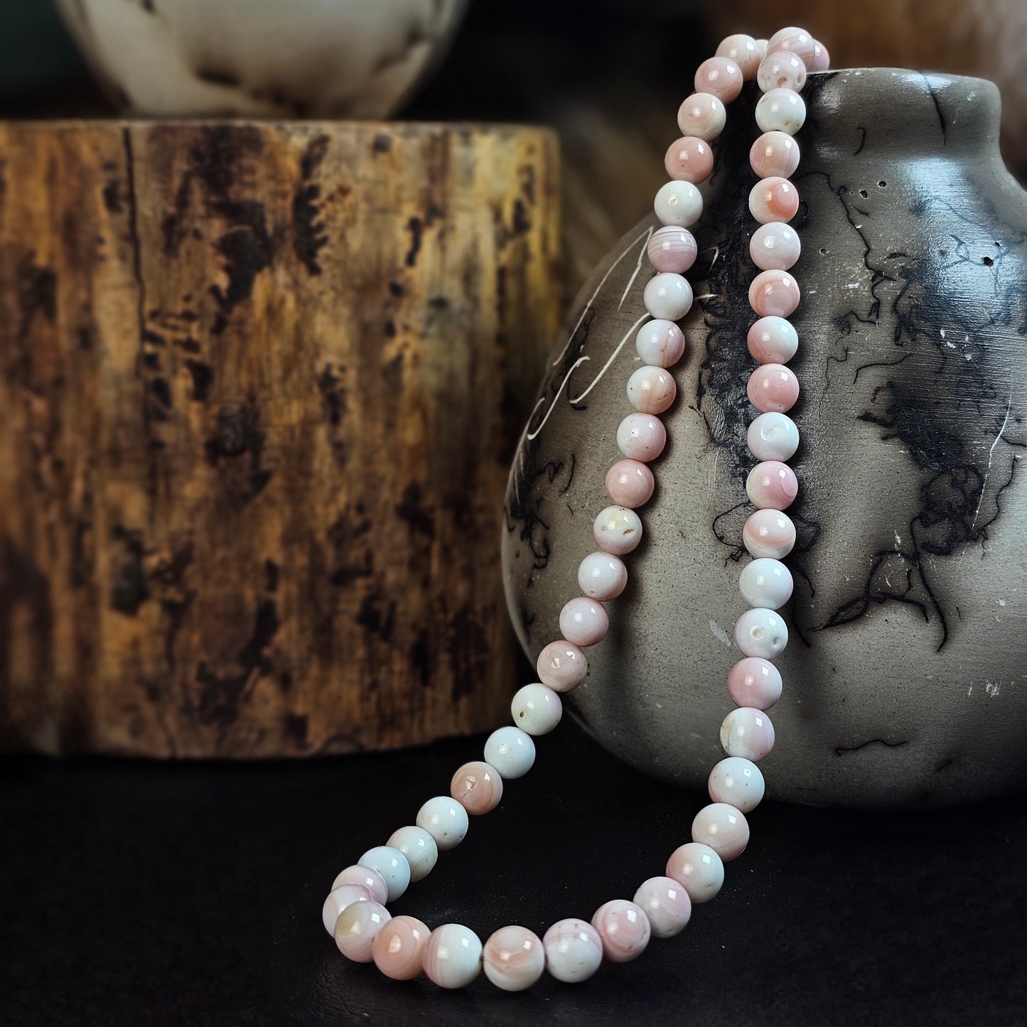 18in. Pink Conch Necklace