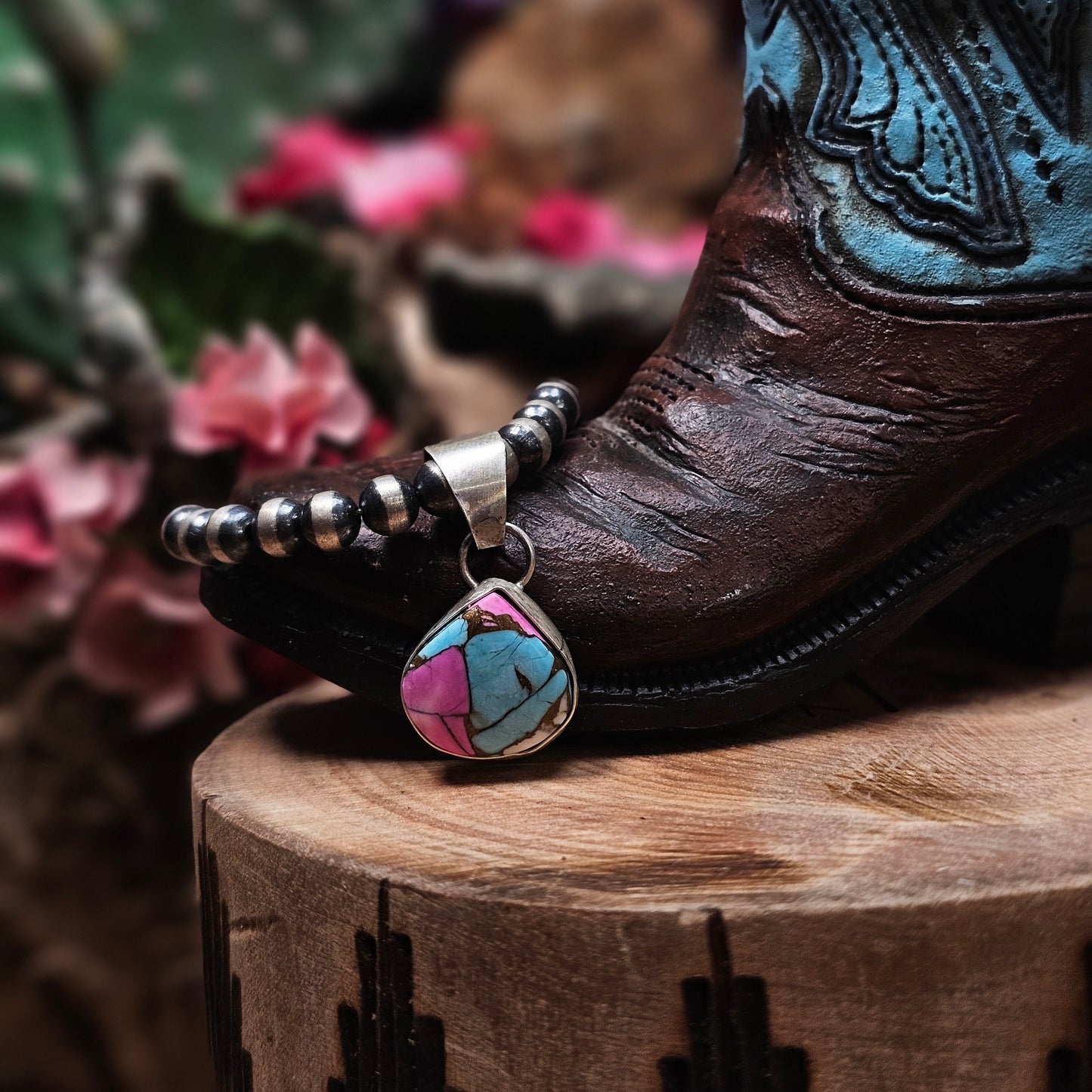 Cotton Candy Turquoise Necklace