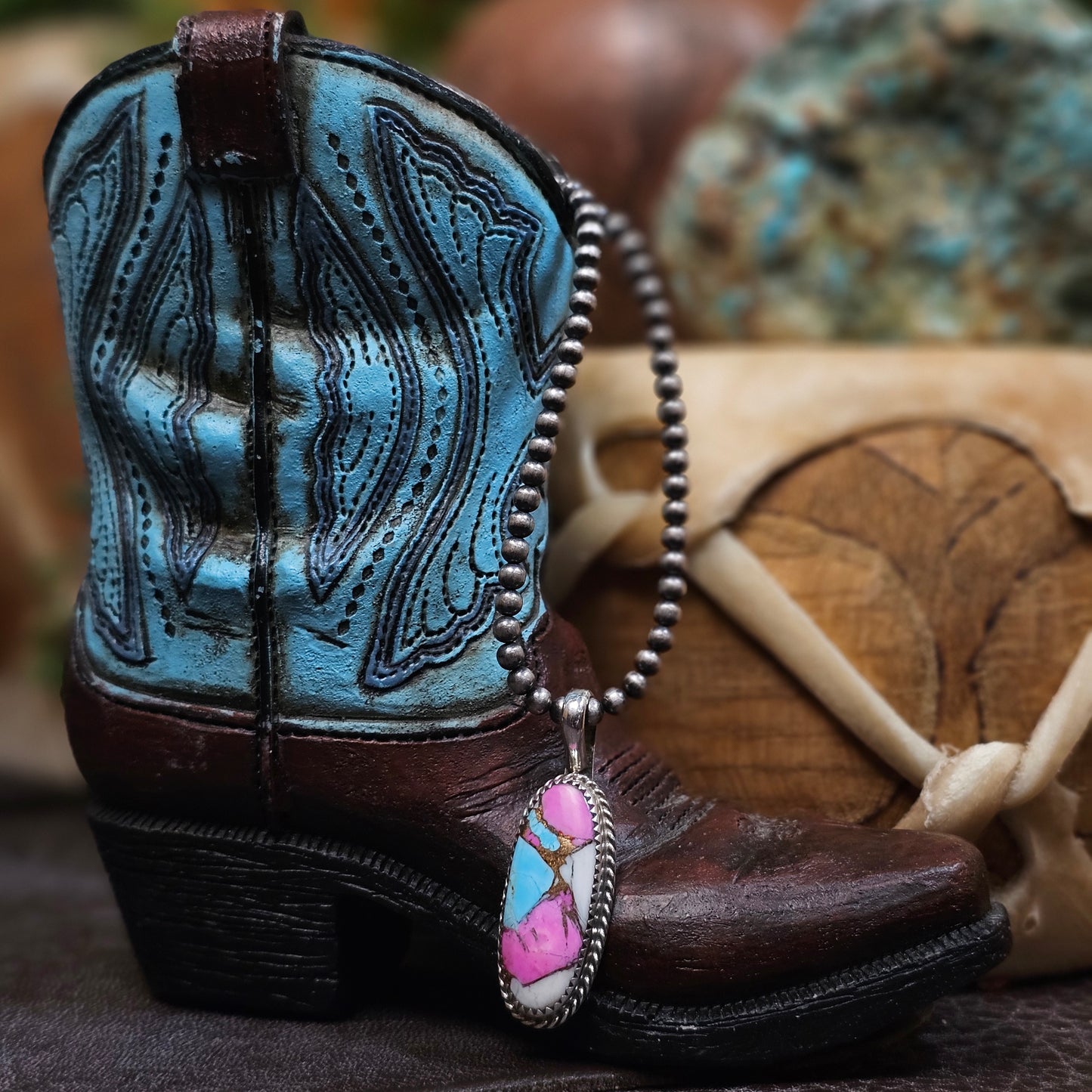 Cotton Candy Turquoise Necklace