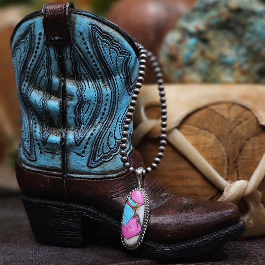 Cotton Candy Turquoise Necklace