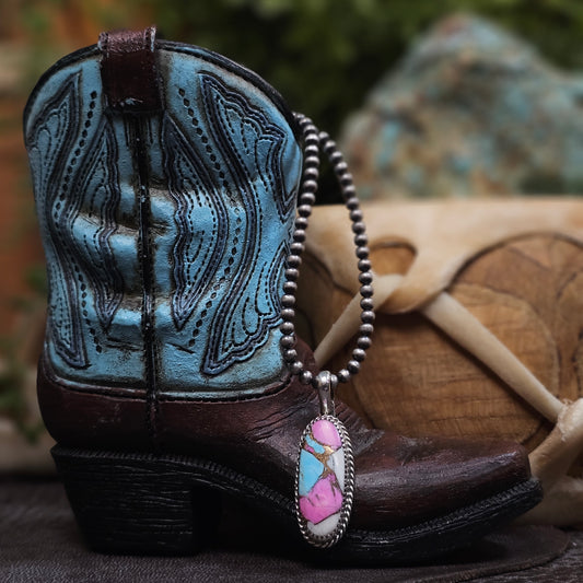 Cotton Candy Turquoise Necklace