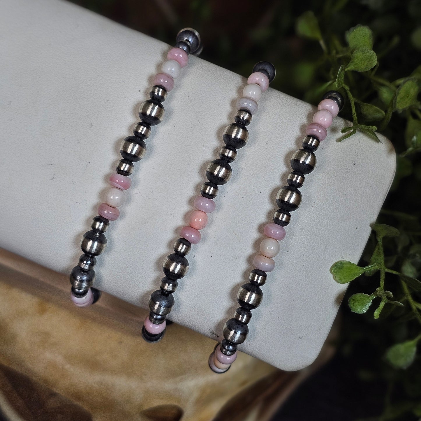 Navajo Pearl Bracelet w/ Pink Conch - Various Styles
