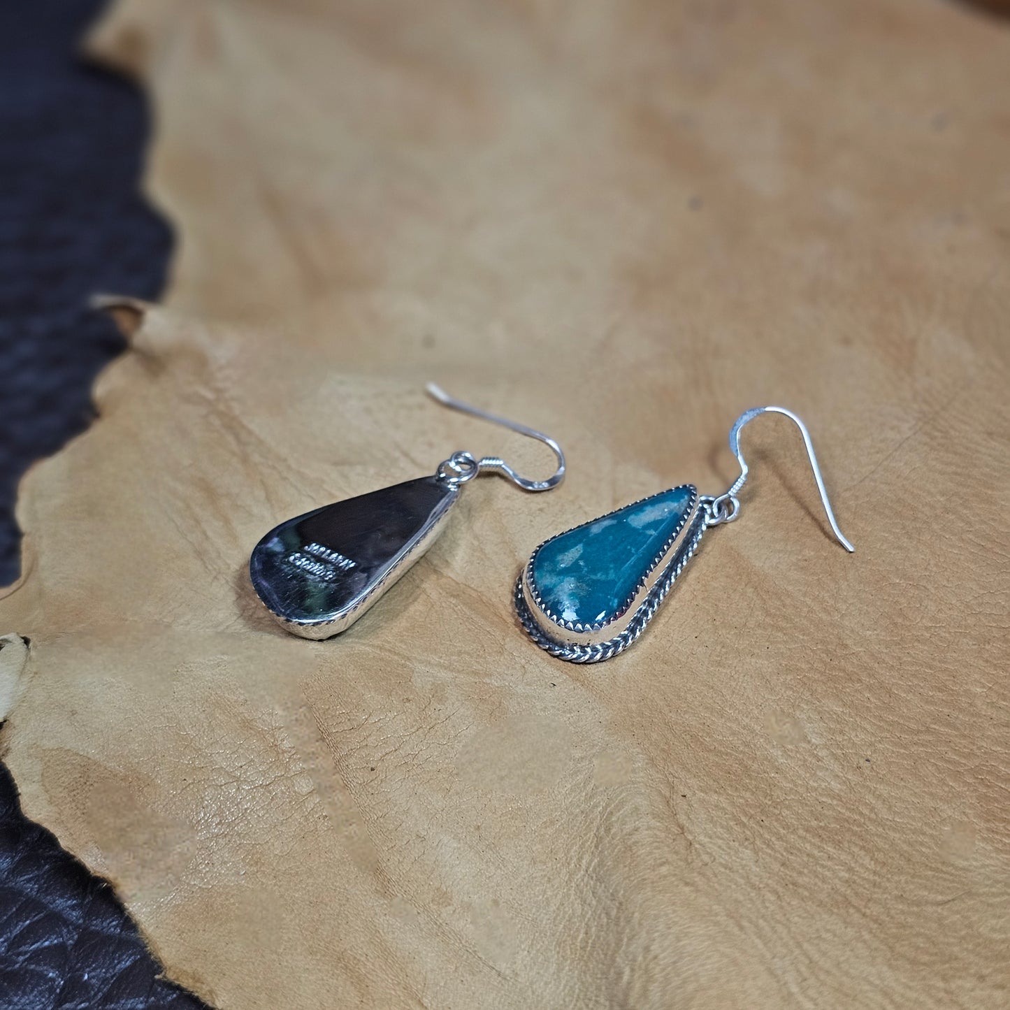 White Water Turquoise Earrings