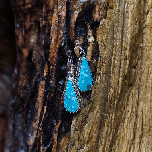 White Water Turquoise Earrings