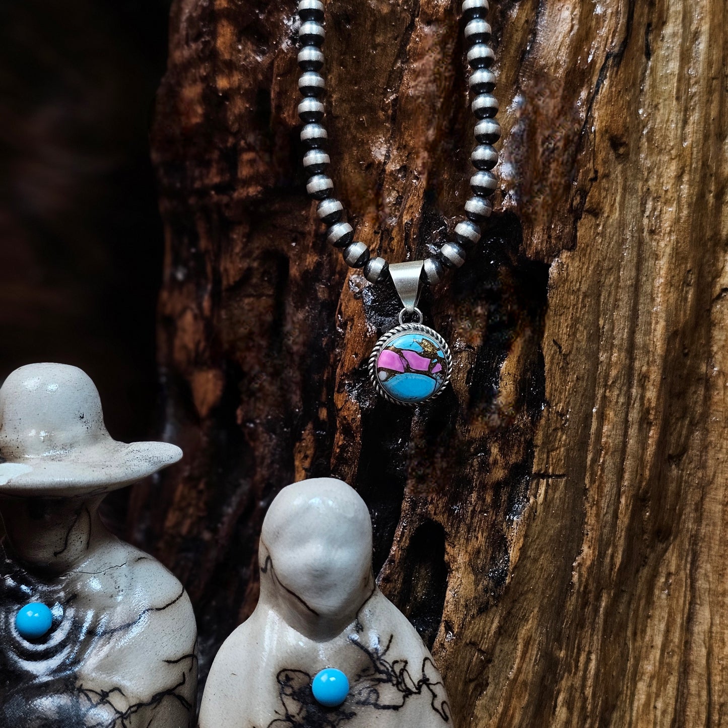 Cotton Candy Turquoise Necklace