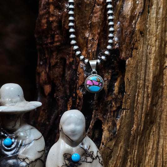 Cotton Candy Turquoise Necklace