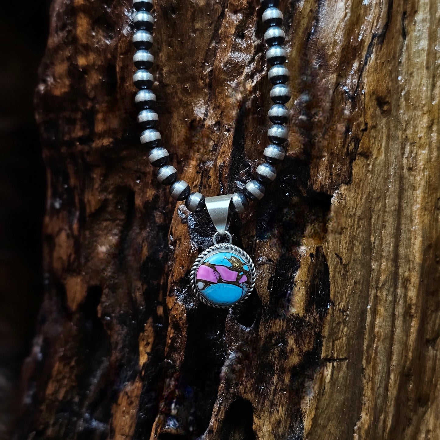 Cotton Candy Turquoise Necklace