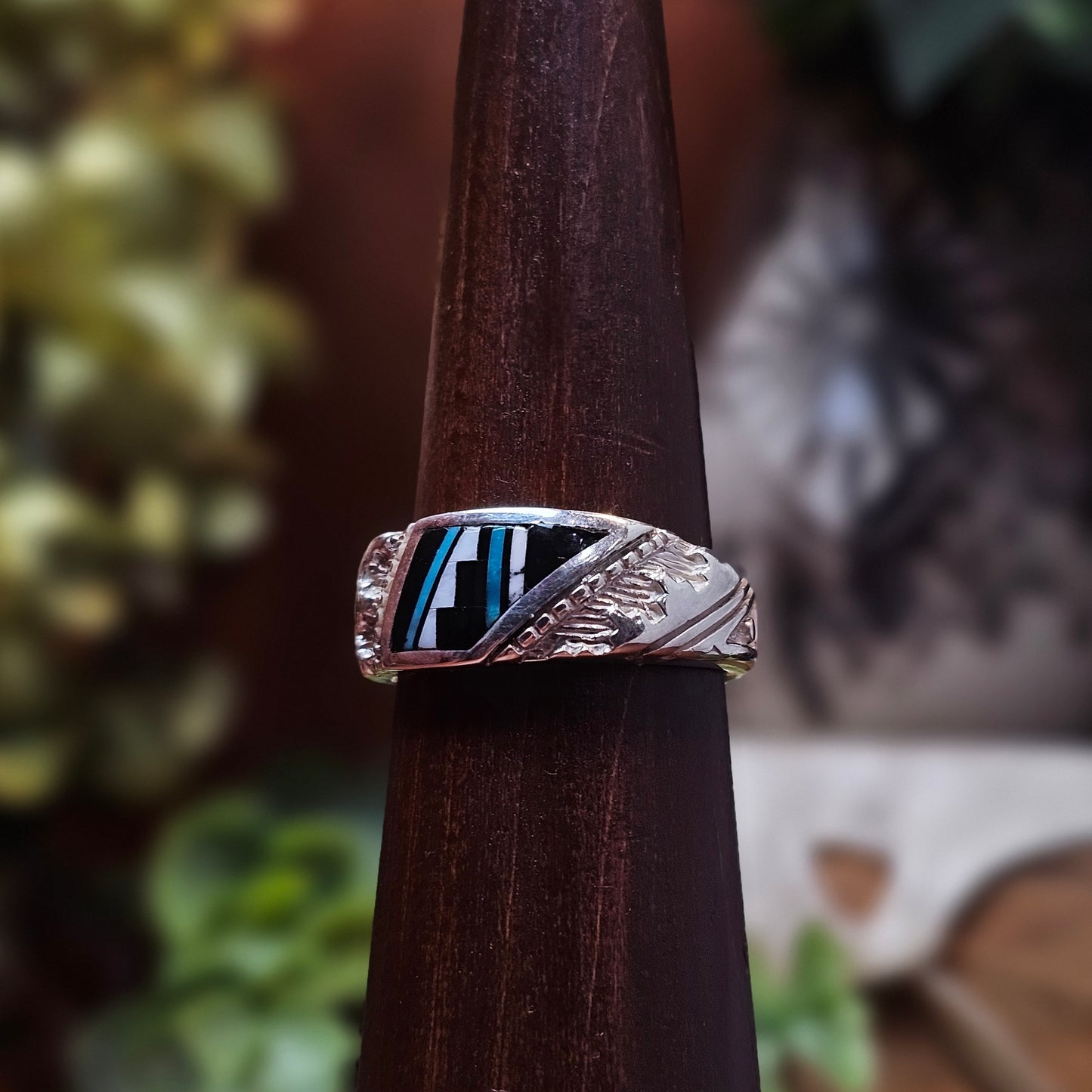 Zuni Inlay Ring - Size 10.5