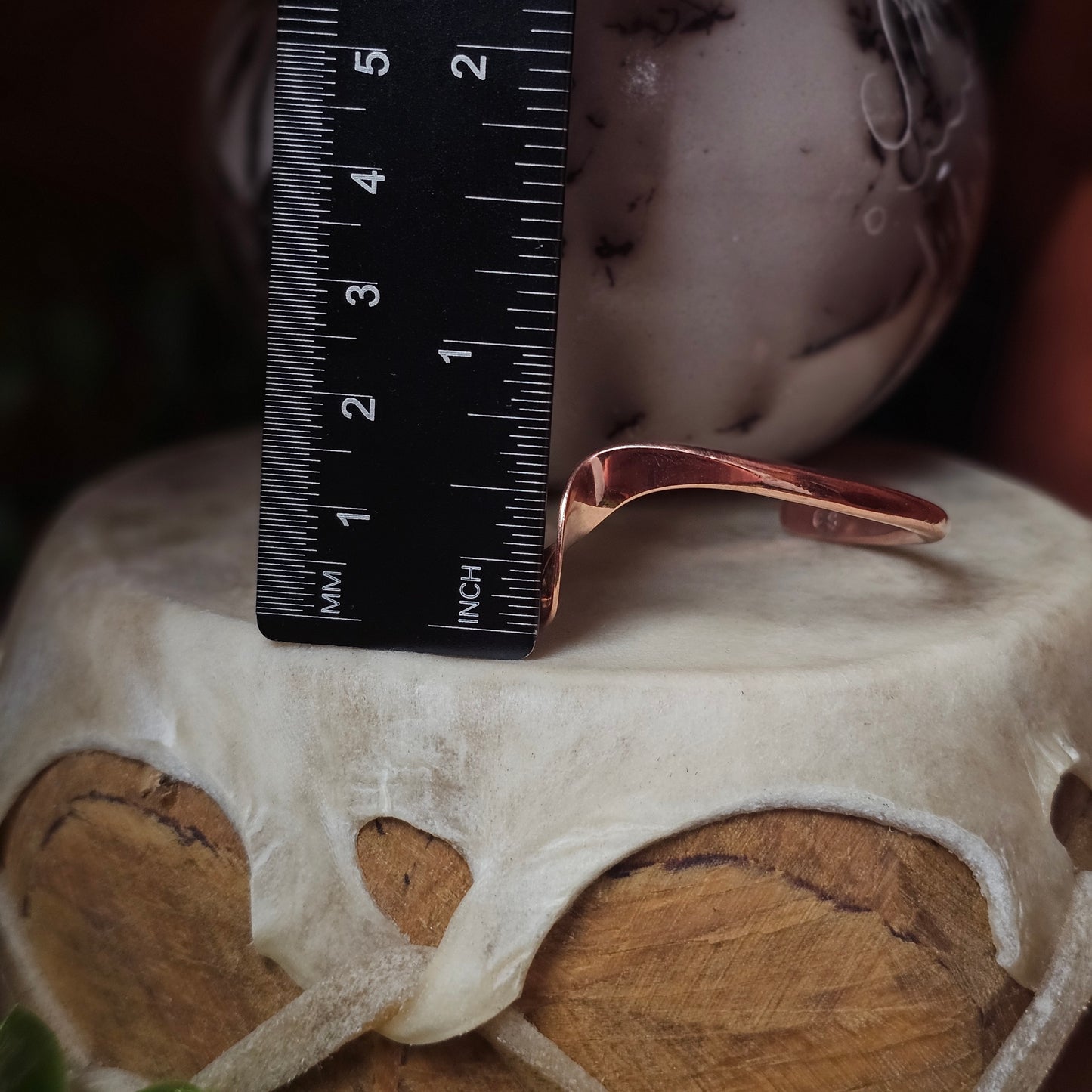 Copper Bracelet w/ Kingman Turquoise