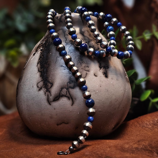 Navajo Pearl Bracelet w/ Blue Lapis - Various Styles