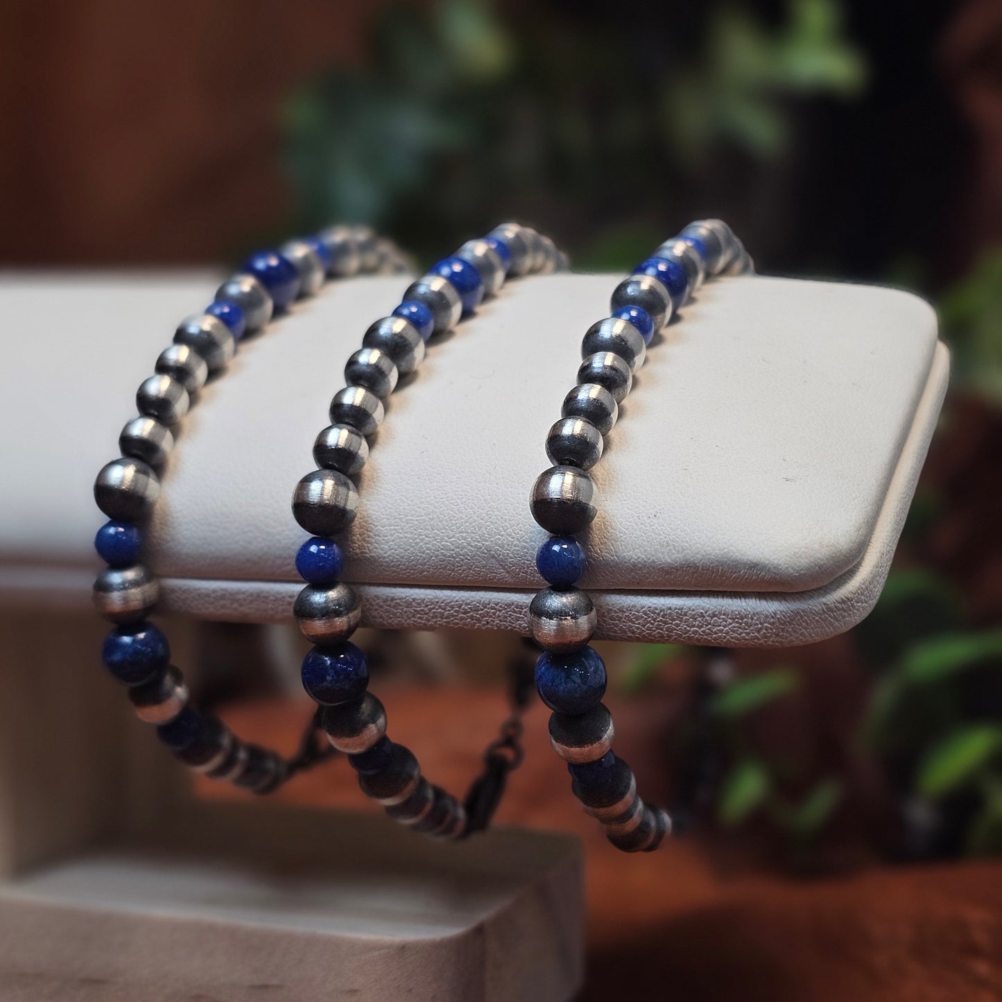 Navajo Pearl Bracelet w/ Blue Lapis - Various Styles