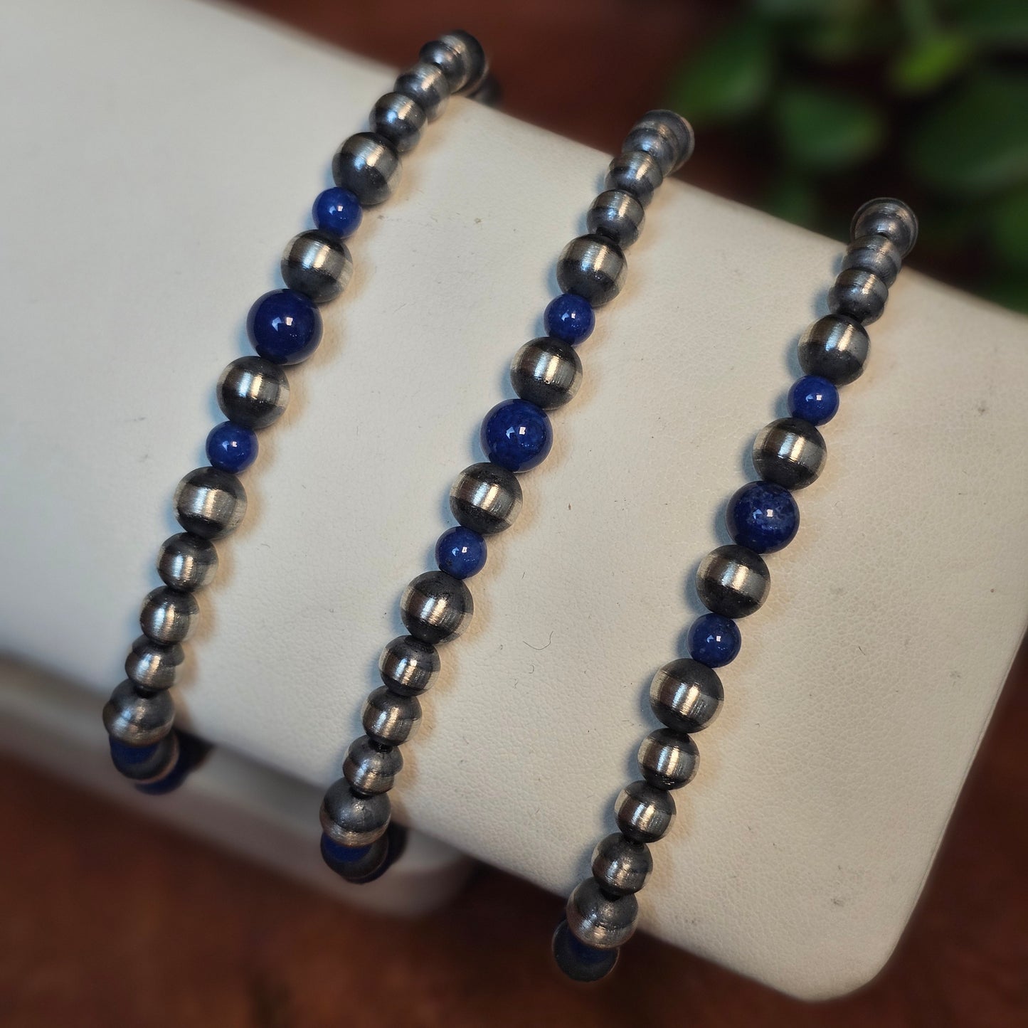 Navajo Pearl Bracelet w/ Blue Lapis - Various Styles