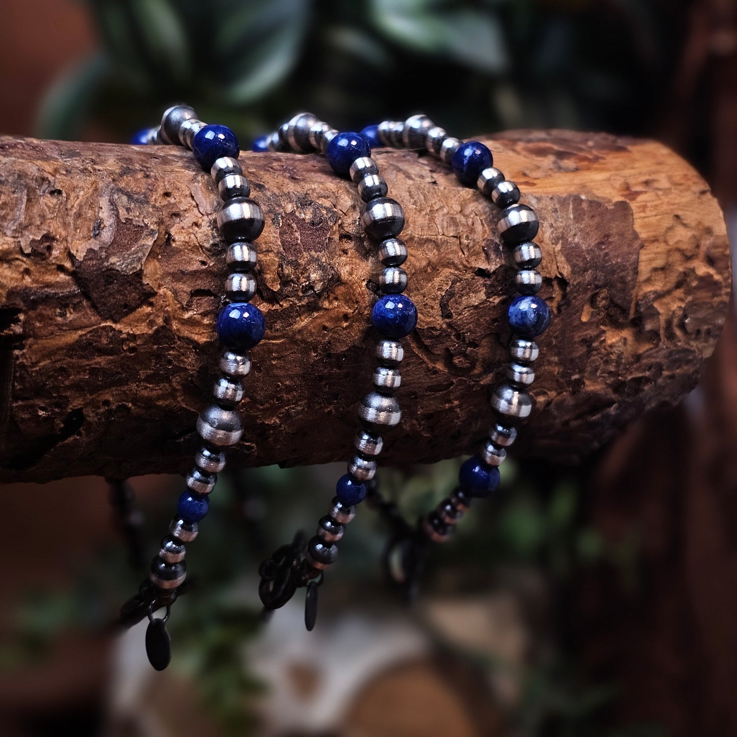 Navajo Pearl Bracelet w/ Blue Lapis - Various Styles