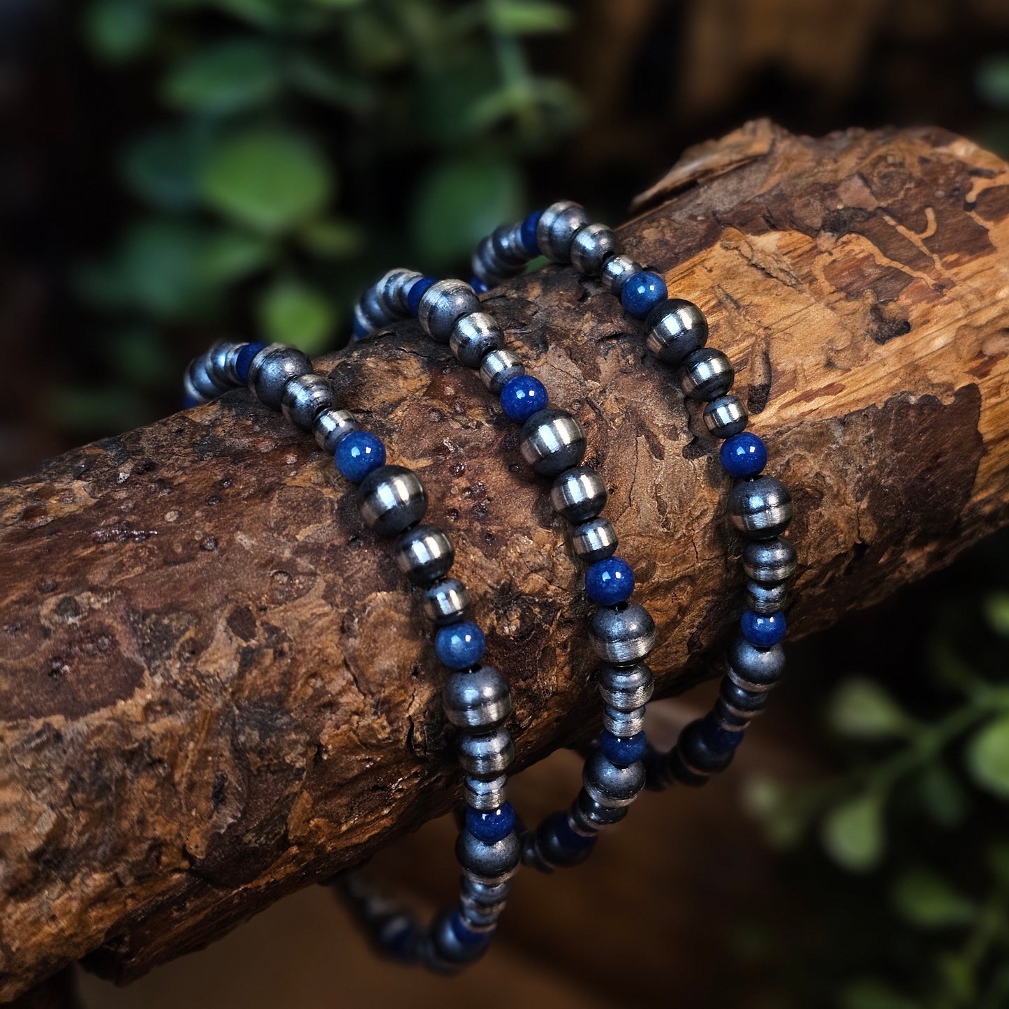 Navajo Pearl Bracelet w/ Blue Lapis