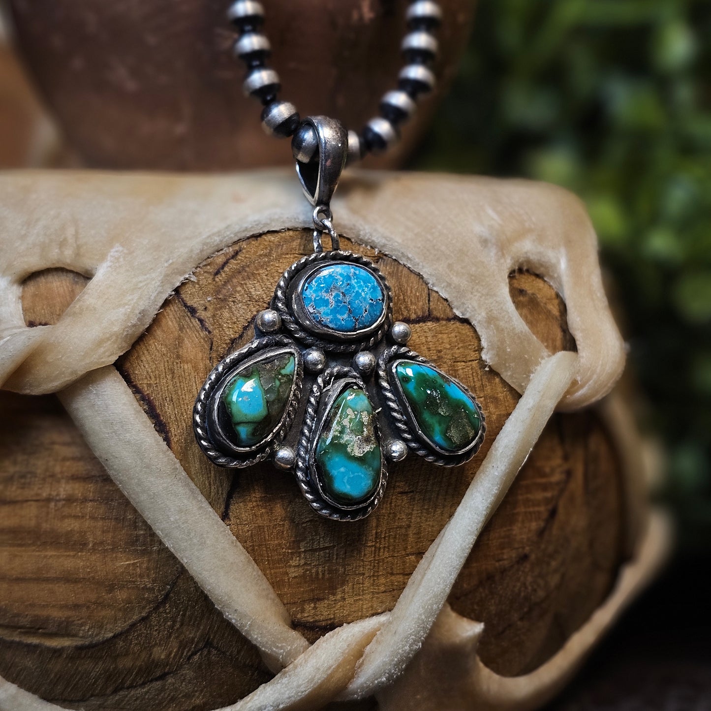 Dakota Sky Stone Exclusive Necklace w/ Kingman Turquoise and Sierra Nevada Turquoise