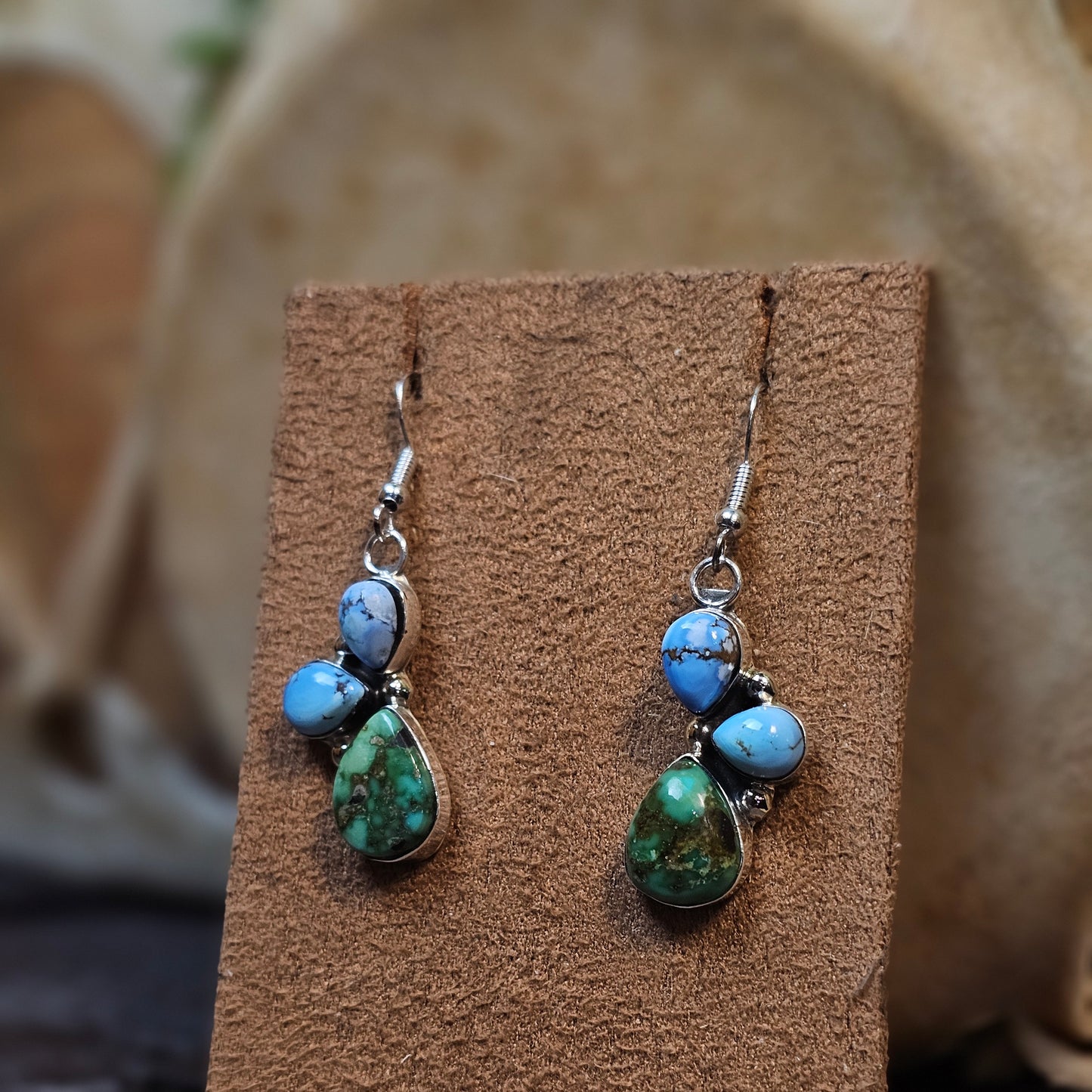 Golden Hills Turquoise Earrings w/ Sonoran Turquoise