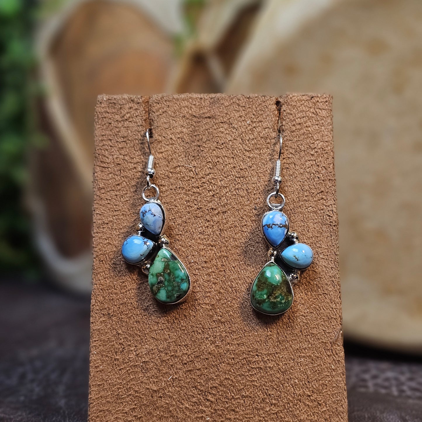 Golden Hills Turquoise Earrings w/ Sonoran Turquoise