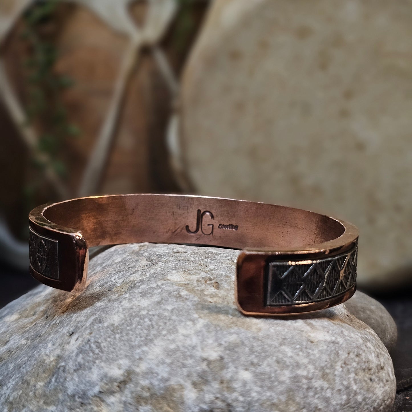 Sterling Silver Bracelet w/ Copper - Various Styles